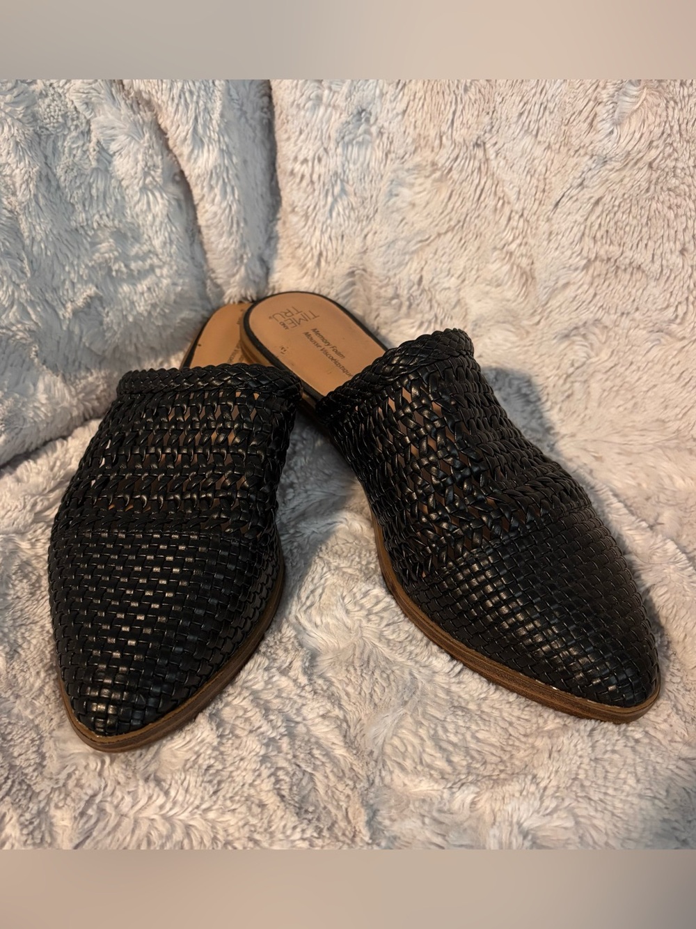 Time and Tru Black Slip On Flats - Size 8